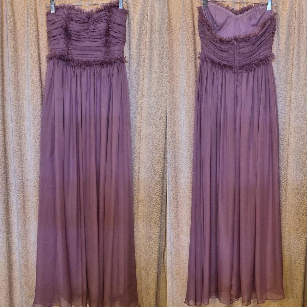 ☆ Purple strapless maxi dress by Minuet ☆